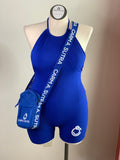 Blue Halter Top Romper